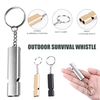 3 pcs emergency whistles super loud lifeguard safety survival whistle with keychain for outdoor camping hiking boating fishing