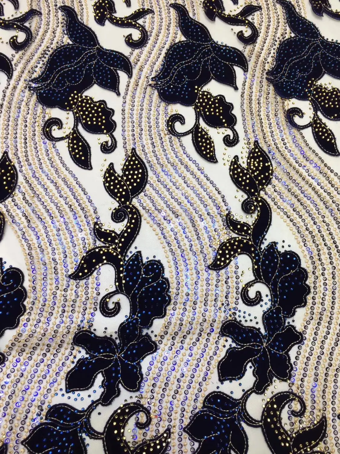 Hot Selling Lace Fabric Nigerian Wedding French Latest Velvet Embroidery Net | Дом и сад