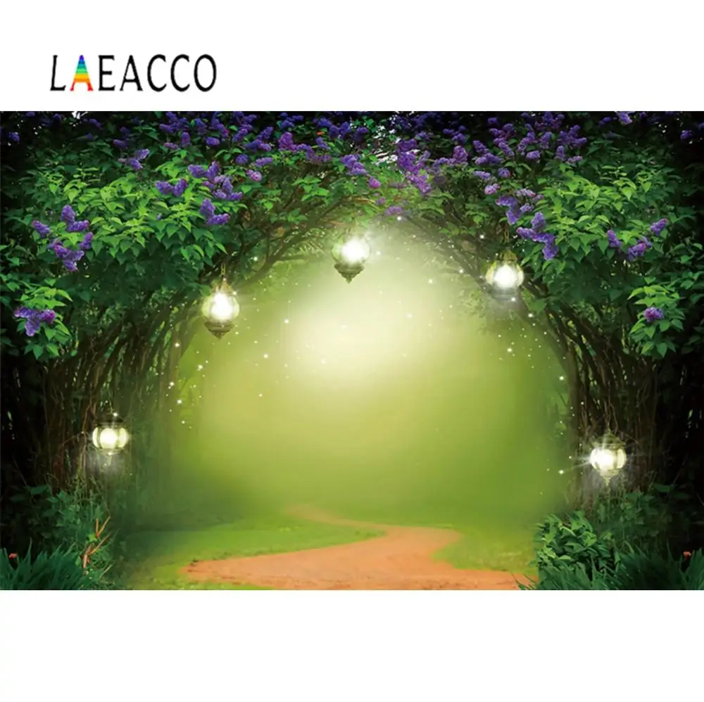 Laeacco фотография фоны Страна Чудес таинственная пещера фонарь Лес Дерево ребенок