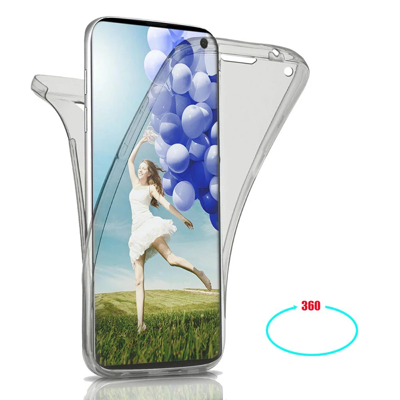 Всего тела 360 чехол для телефона для samsung Galaxy S10 плюс S9 S8 S7 A5 A6 A8 J4 J6 A10 A30 A40 A50 A70 M10 M20 чехол из силикона и термополиуретана