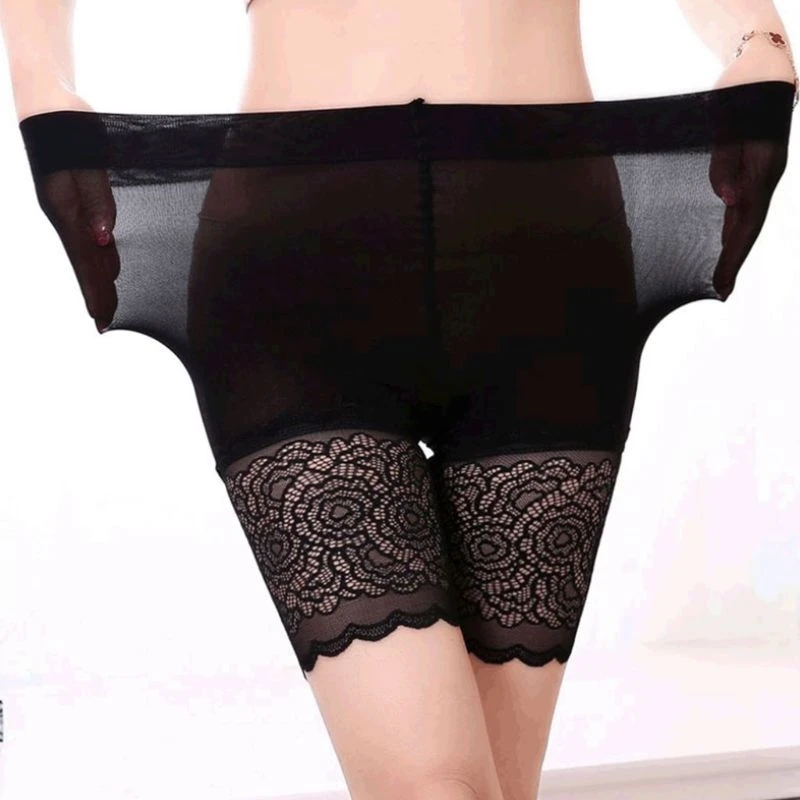 Шорты защитные эластичные бесшовные с высокой талией для девочек и