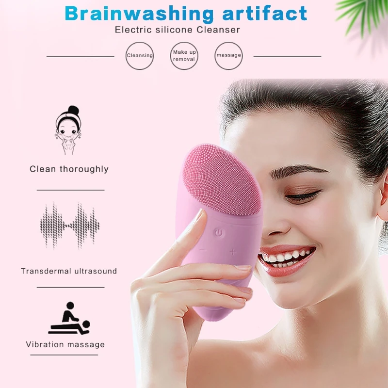 

5 Modes Sonic Facial Cleansing Brush Rechargeable and Waterproof Facial Cleanser Brushes for Exfoliating and Massaging