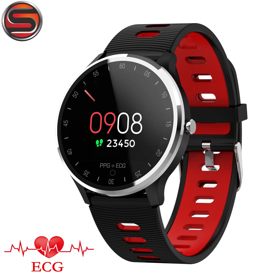 ЭКГ PPG смарт браслет для мужчин с электрокардиограммой дисплей сердечного ритма