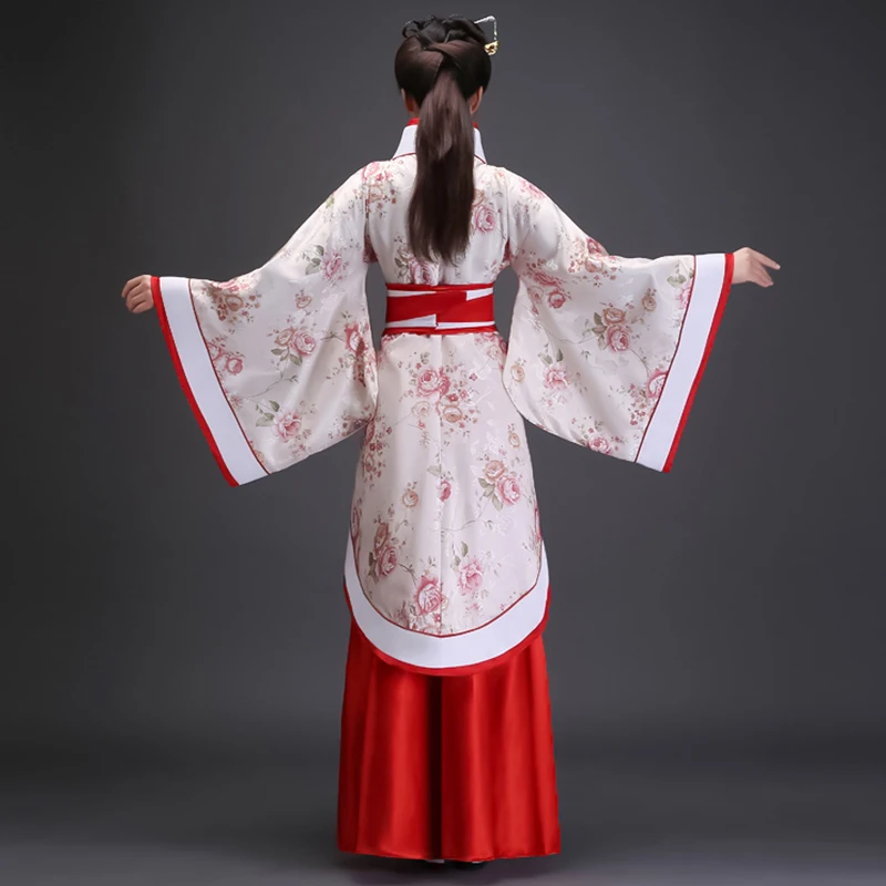 

Woman Hanfu Female Cheongsam Stage Dance Dress Chinese Traditional Costumes New Year Adult Tang Suit cosplay Performance