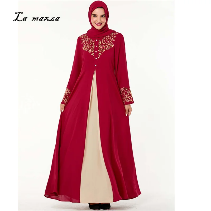 Hijab для мусульманских платьев длинное мусульманское платье кафтан скромные