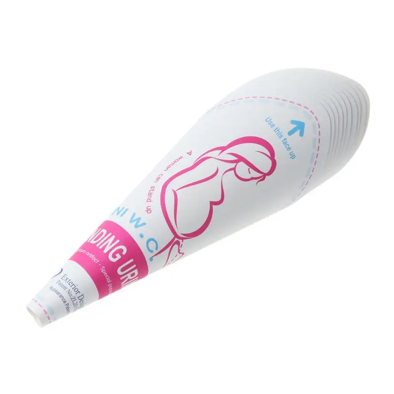 

10pc/lot Disposable Paper Urinal Woman Urination Device Stand Up Pee for Camping Travel Portable Female Outdoor Toilet Tool FRE
