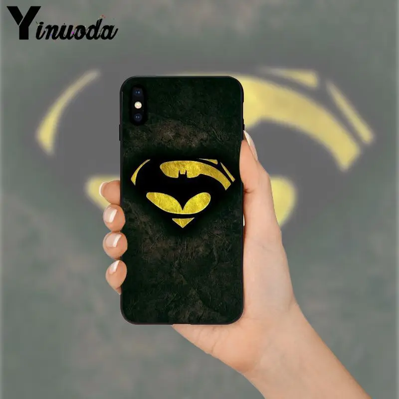 Yinuoda чудесный Супермен Venom щит Человек паук чехол для телефона iPhone 5 5Sx 6 7 7plus 8 8Plus X XS