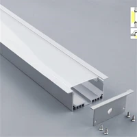 yangmin 20 50mlot free shipping 6 6ft2m 70x32mm silver u shape internal width 39mm led aluminum channel system with cover