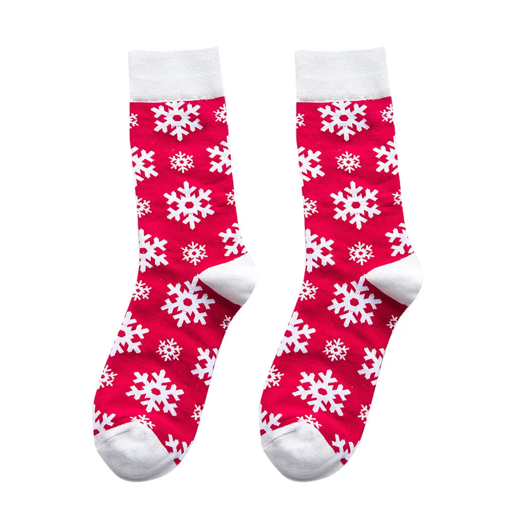 Рождественские Носки милые женские модные рождественские яркого цвета с принтом