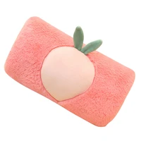 soft fruit shape plush hand warmmer as cushion soft stuffed pillows nap plush pillows as gifts