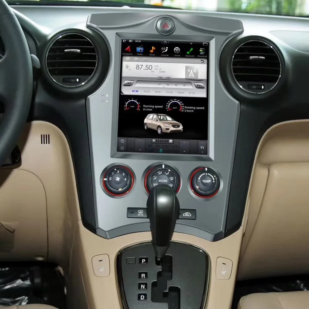 Вертикальный экран KiriNavi Tesla 10 4 &quotAndroid 0 для KIA Carens автомобильный мультимедийный