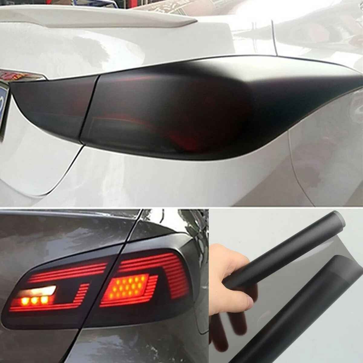 

Fog Lights Wrap Headlights Car Light Smoke Black Tail Lights Tint Film