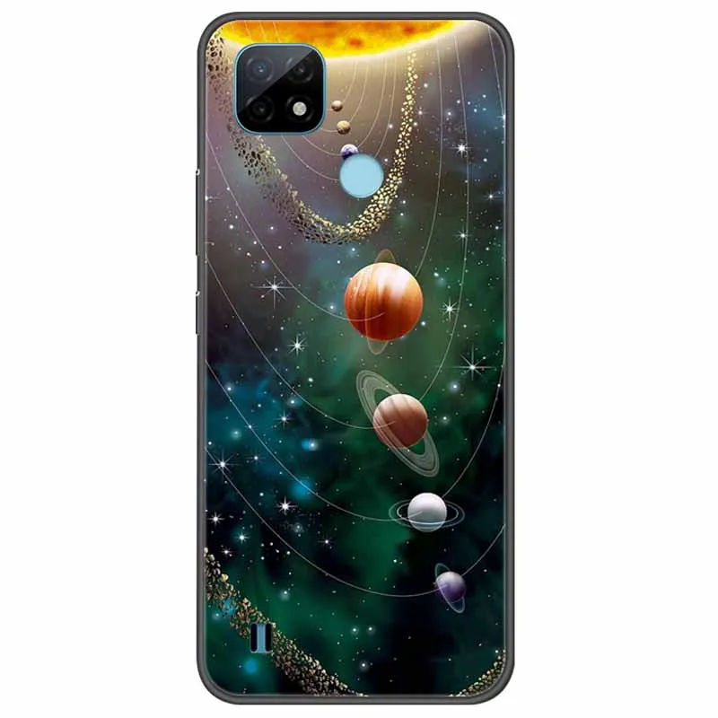 for realme c21y case soft silicone cartoon tpu back cover for realmec21y phone cases black bumper on for realme c 21y 2021 6 5 free global shipping