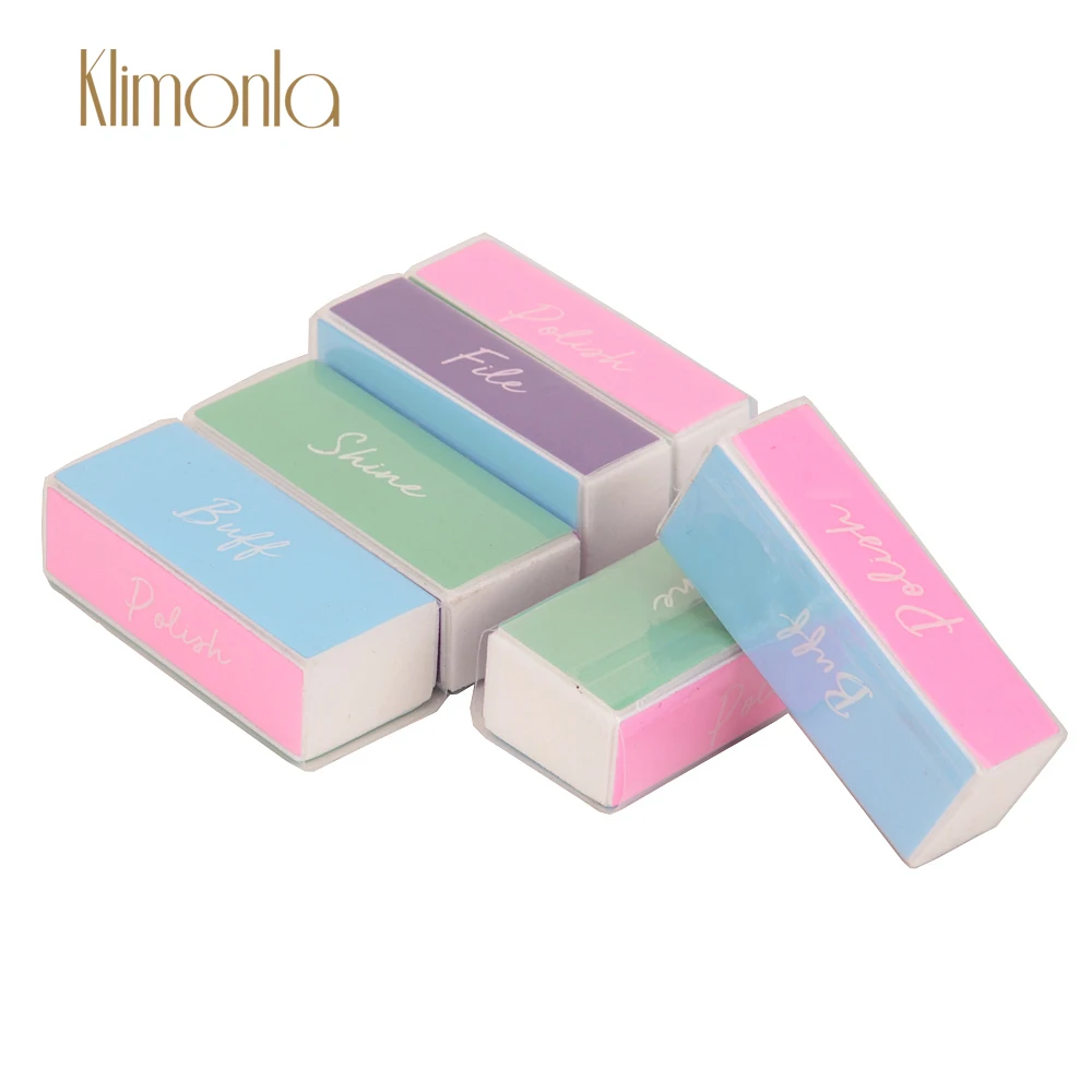 25 шт./компл. четырехсторонняя полировка пилка для ногтей Полировка зернистости