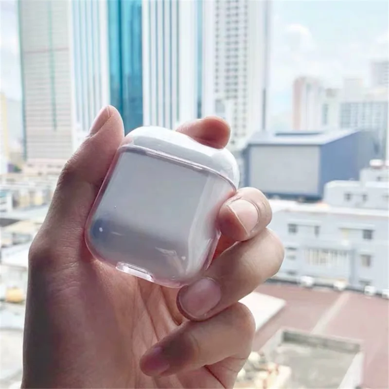 Чехол для наушников AirPods чехол Bluetooth прозрачный жесткий ПК Apple Air Pods 2 1 3 Pro |
