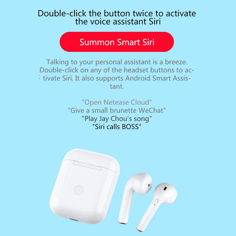 I8mini Мини Bluetooth гарнитура бинауральные стерео звук всплывающее окно TWS