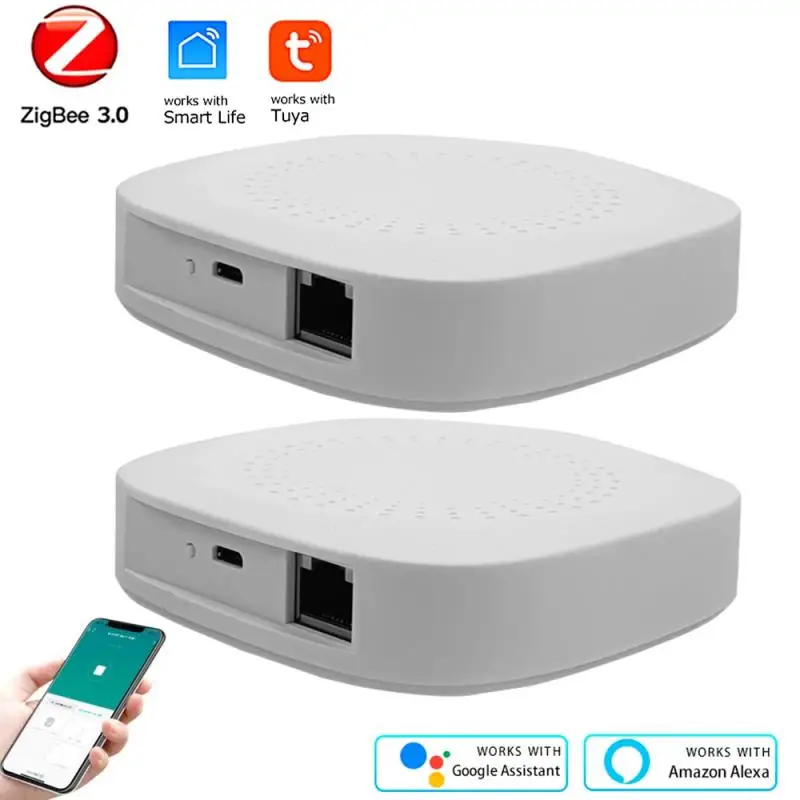 

Умный шлюз Tuya ZigBee 3,0, многофункциональный хаб, проводной шлюз, телефон, дистанционное управление, поддержка Alexa