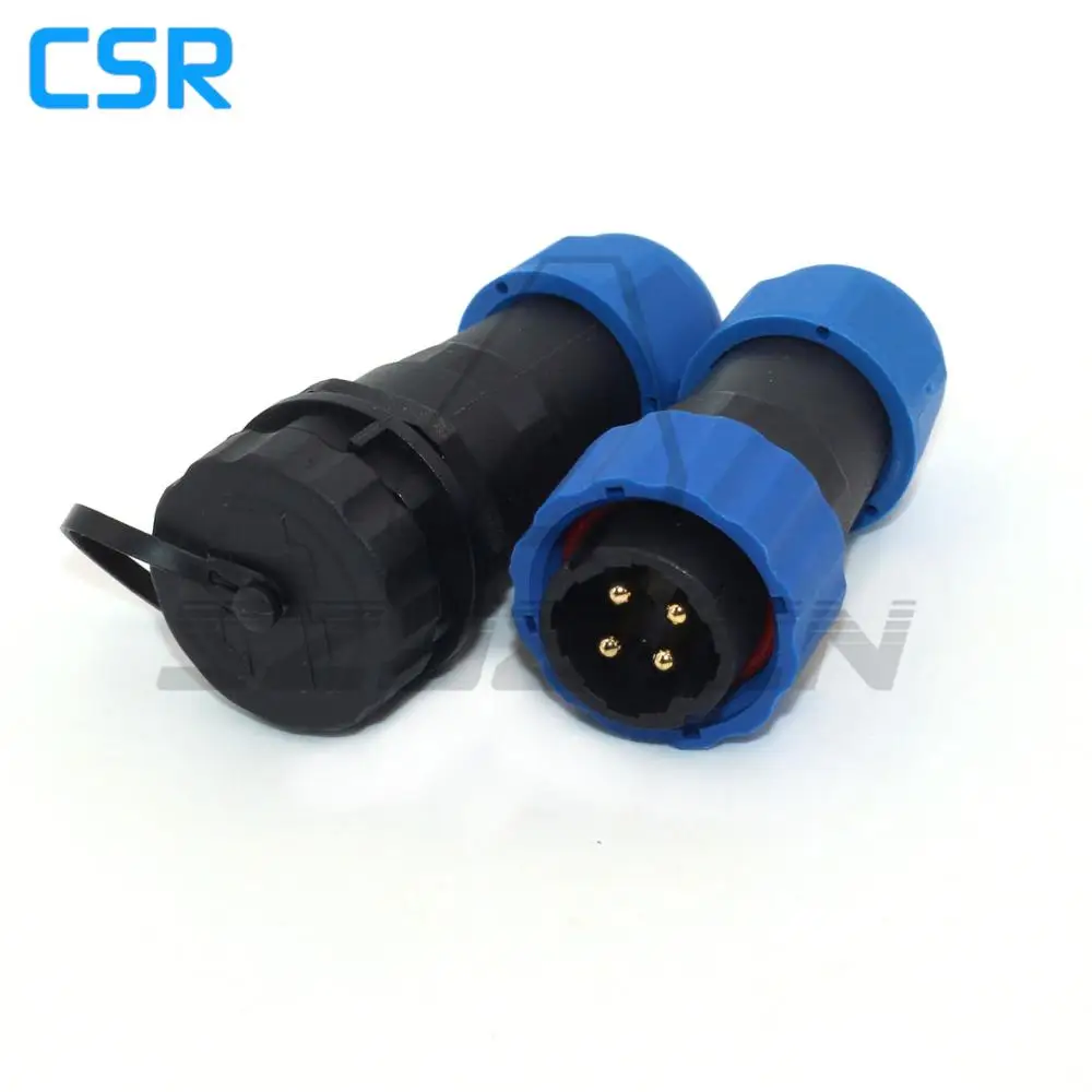 4 контактный водонепроницаемый разъем типа SD20 IP67 промышленный силовой проводной