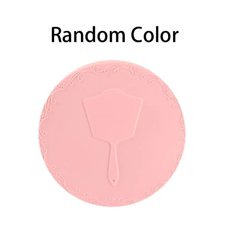 

7cm/2.76in Creative Cartoon Embossed Round Mini Pocket Makeup Mirror Single Side Compact Cosmetic Tool Travel Portable Random