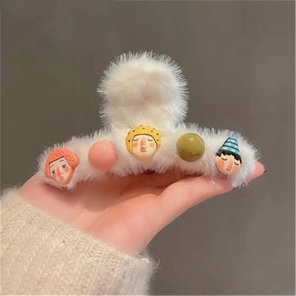 

Cartoon Avatar Carrot Barrettes Hair Ornaments Astronaut Hair Clips Korean Style Plush Hair Claws Acrylic Hairpins