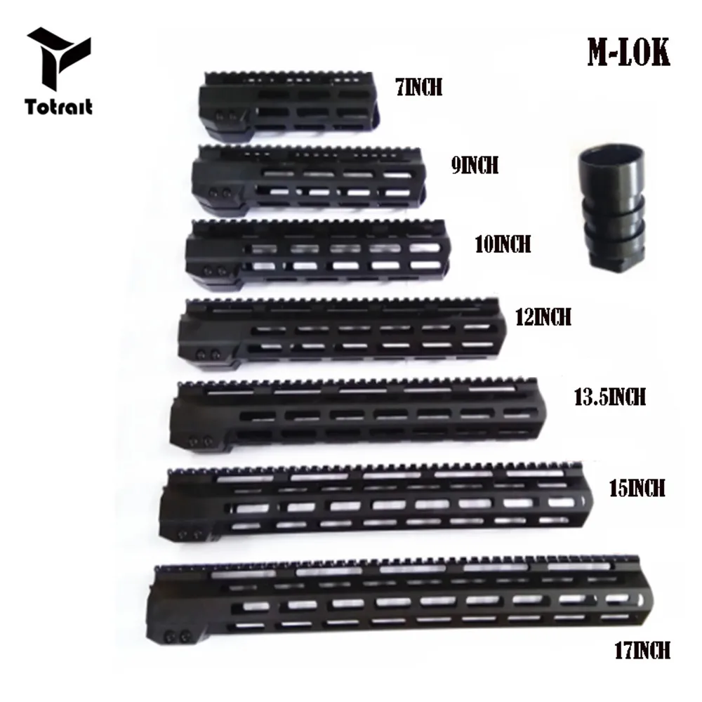TOtrait AR15 M Lok Mlok 7 &quot9&quot 10 &quot12&quot 13 5 &quot15&quot 17 &quot19&quot 22 &quotтонкий свободный поплавок LOK