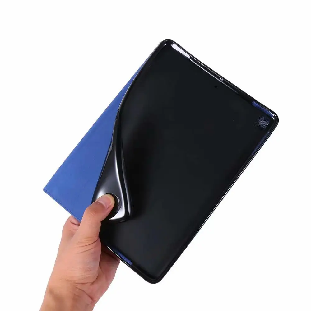 Умный чехол для планшета IPad 9 7 2017 2018 Тканый дизайн искусственная кожа Ipad задняя