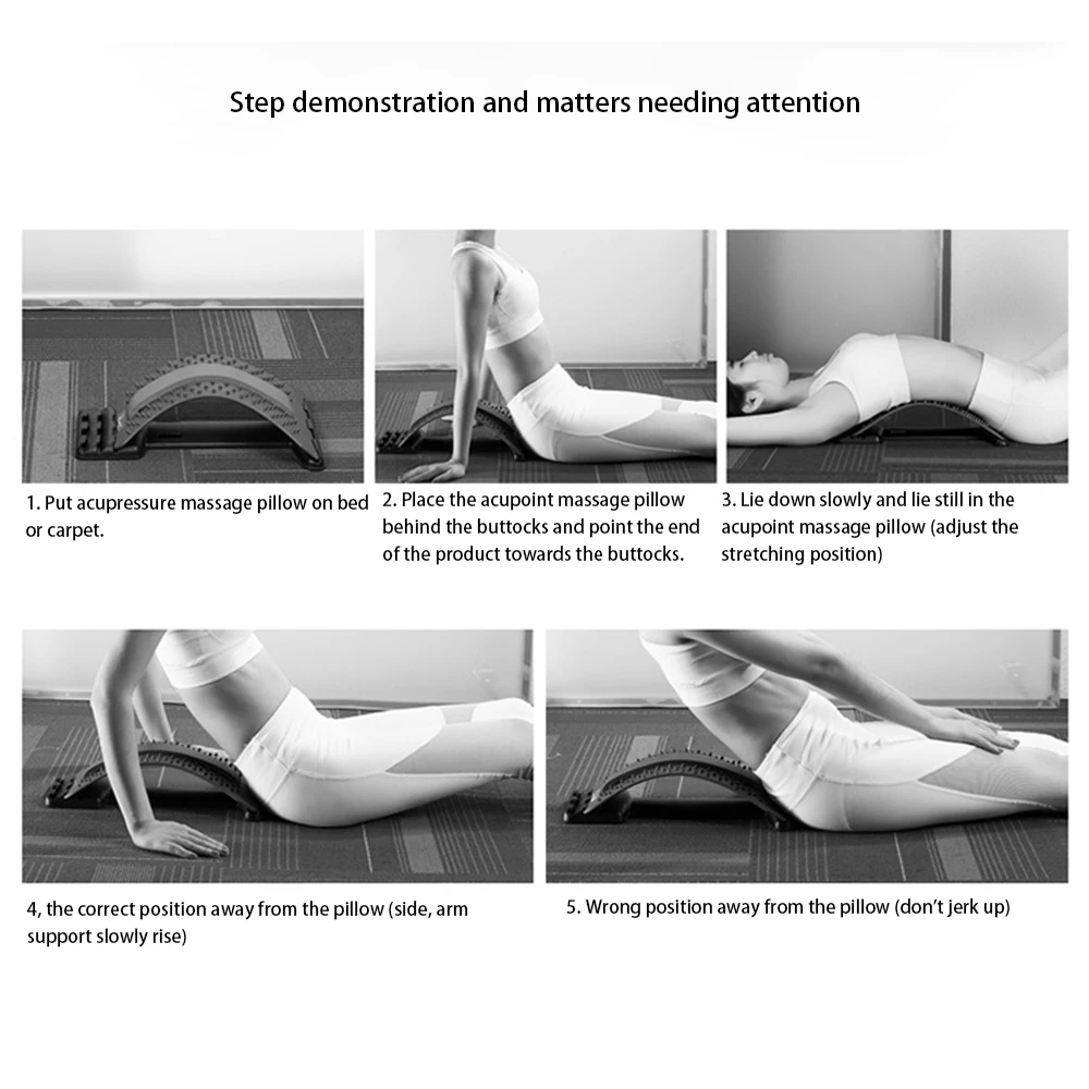 Облегчение поясничной тяги растяжение йога устройство массаж спины доска