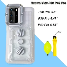IP68 Waterproof Case for Huawei P20 P30 P40 Pro Cover for Huawei P20 Pro P30 Pro P40 Pro Depth Diving Underwater Swimming Bags