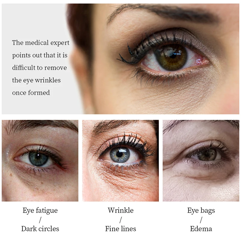 Яркая Гламурная полипептидная маска для глаз Омолаживающий увлажняющий с