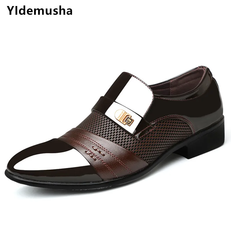 Мужская классическая обувь YIdemusha деловая модельная из искусственной кожи