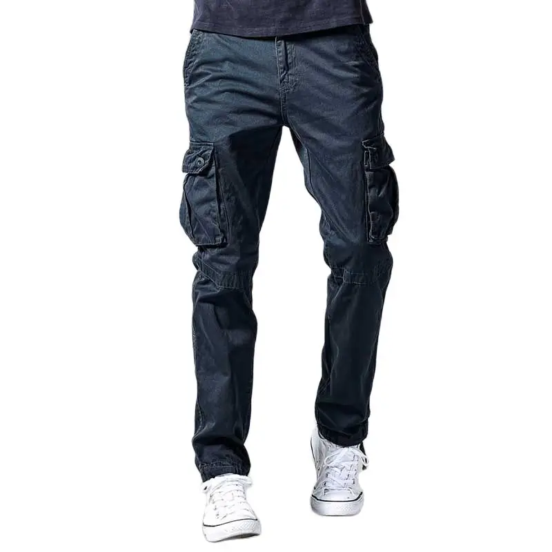 Модные свободные мешковатые брюки карго мужские повседневные хлопковые с