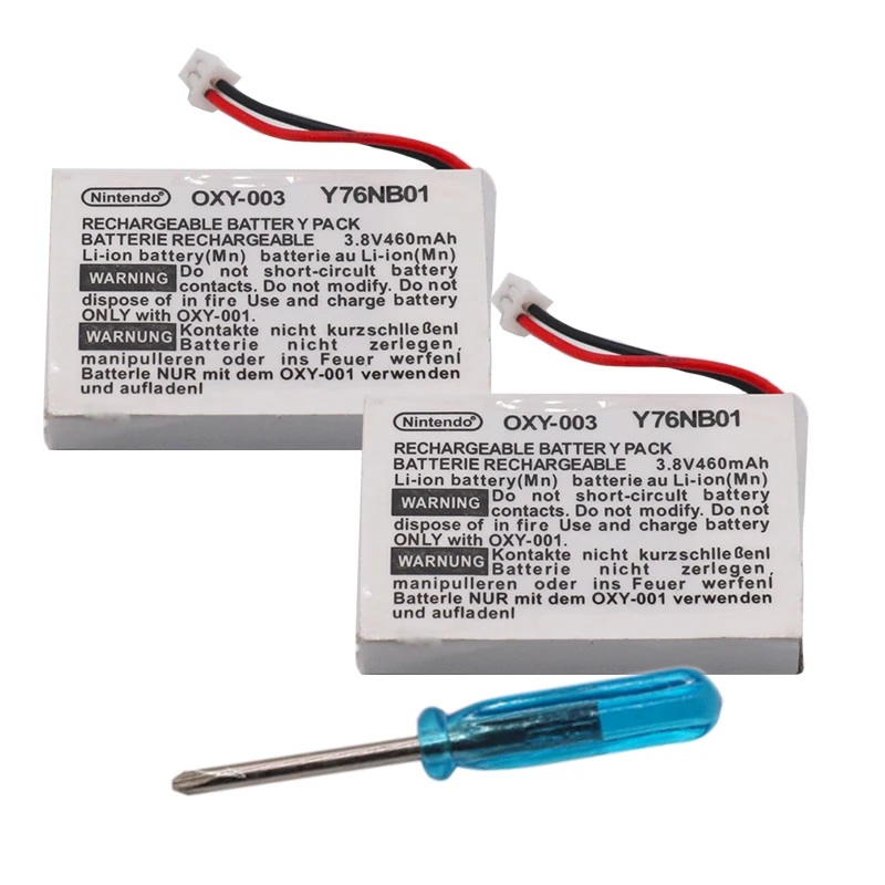 460mAh 3 8 V перезаряжаемый литий ионный аккумулятор с набором инструментов для Nintendo