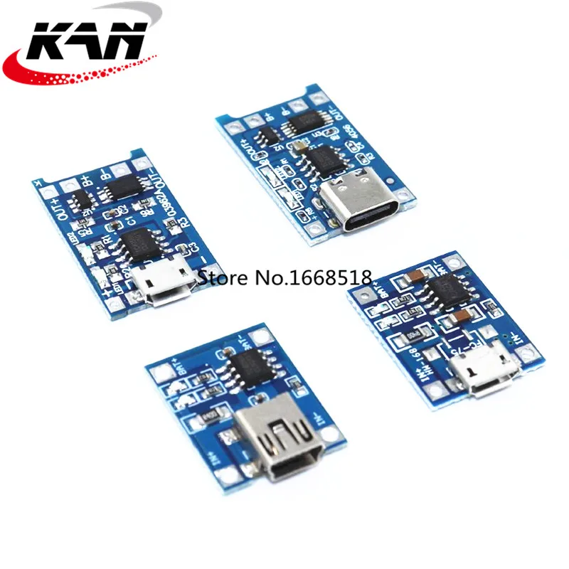 5 шт. Micro USB в 1 а 18650 TP4056 модуль зарядного устройства литиевой батареи зарядная
