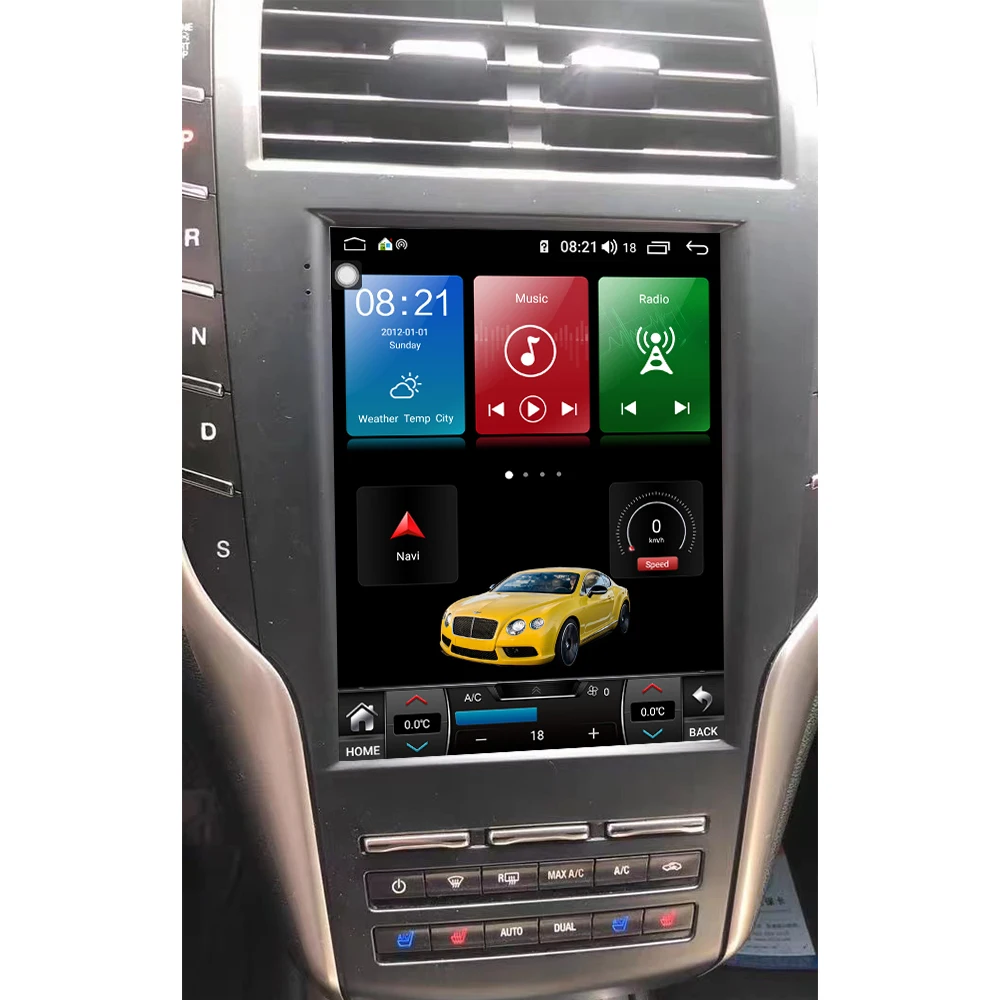 

Vertical Screen For Lincoln MKC Android 10.0 6GB+128GB Car GPS Navi Head Unit Multimedia Player Auto Radio tape Recorder Carplay