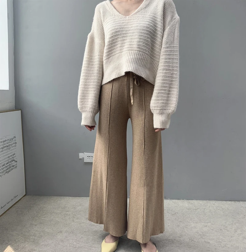 Женские брюки 2020 новые весенние мягкие восковые удобные кашемировые трикотажные