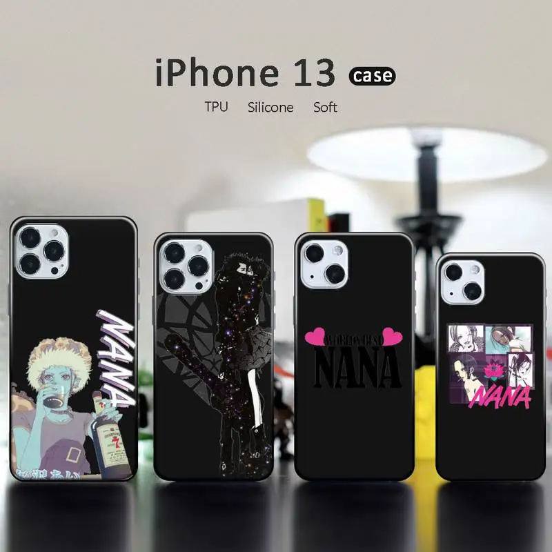 

Nana Anime Oosaki Phone Case for iphone 13 12 11 pro mini XS max 6 6s 7 8 plus X XR soft TPU coque shell funda cool cpque