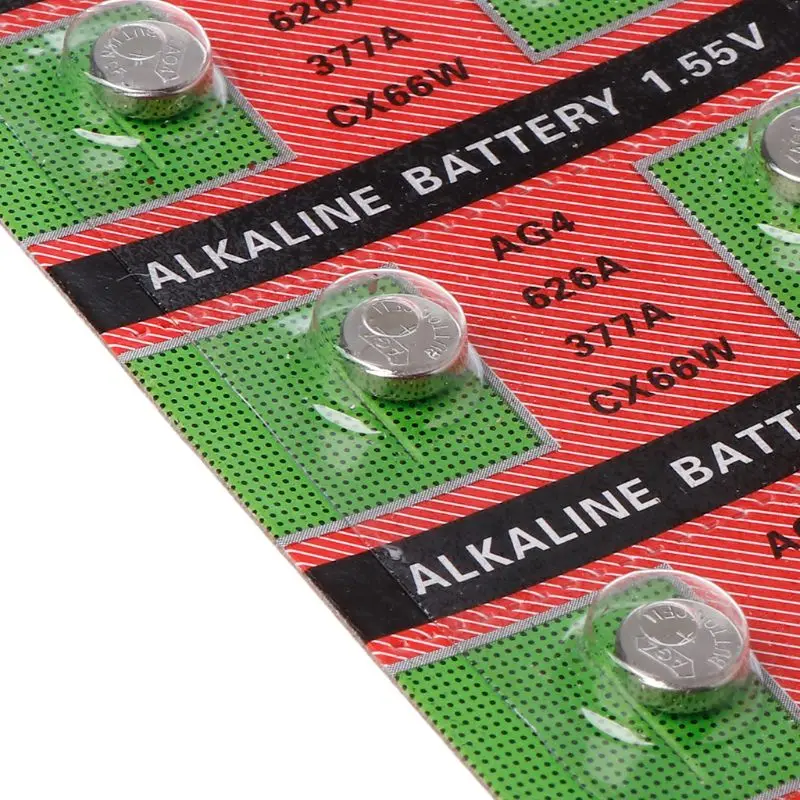 10 шт. батарея монетного типа для часов 1 5 V AG4 377A 377 LR626 SR626SW SR66 LR66 кнопочная ячейка