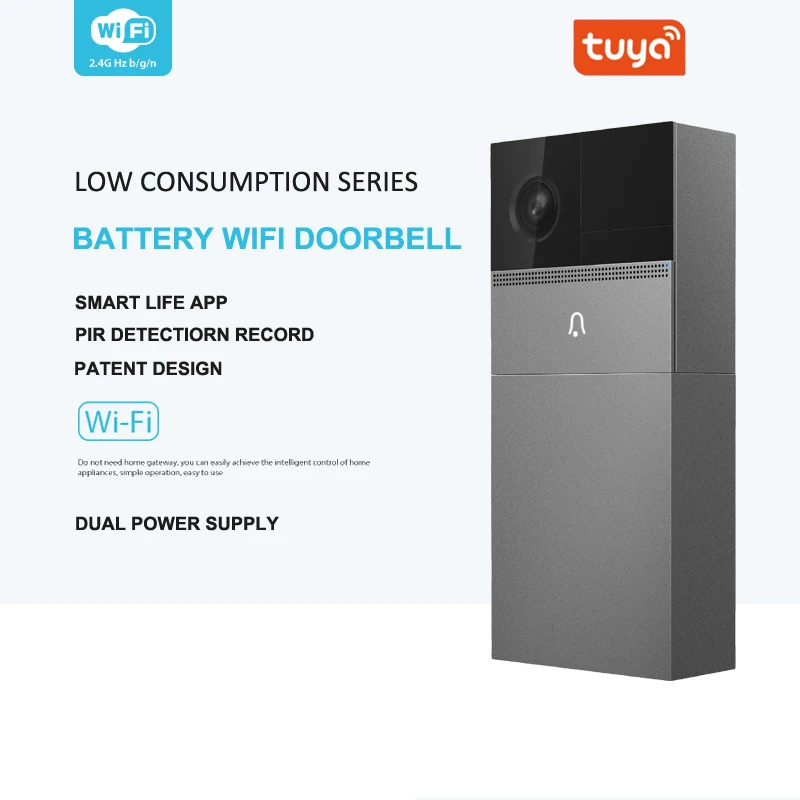 Tuya smart включить дверной звонок патент desin беспроводной провод WiFi-бесплатно