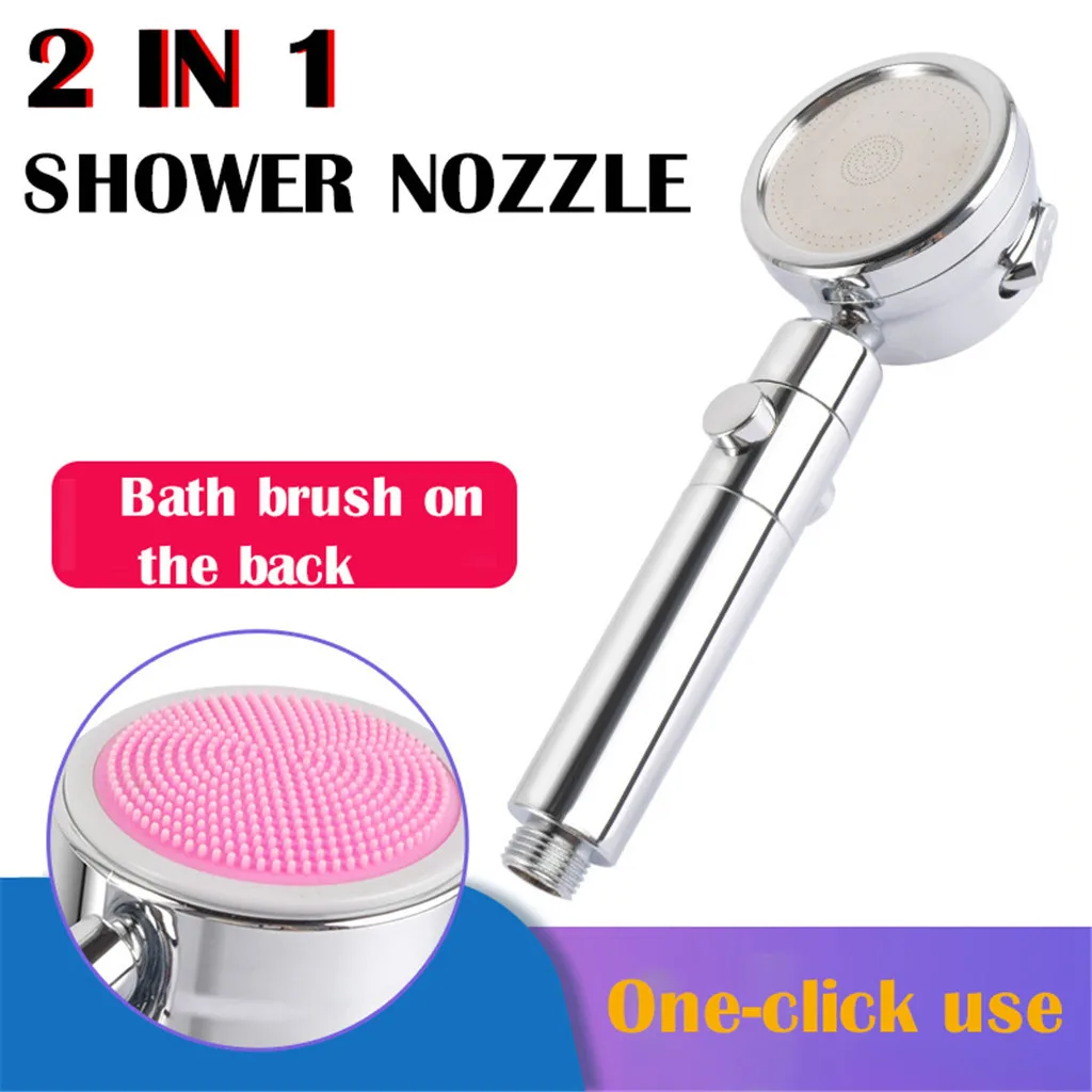 Ванная комната Насадки для душа кран моззле Душевая насадка с щетка мытья на