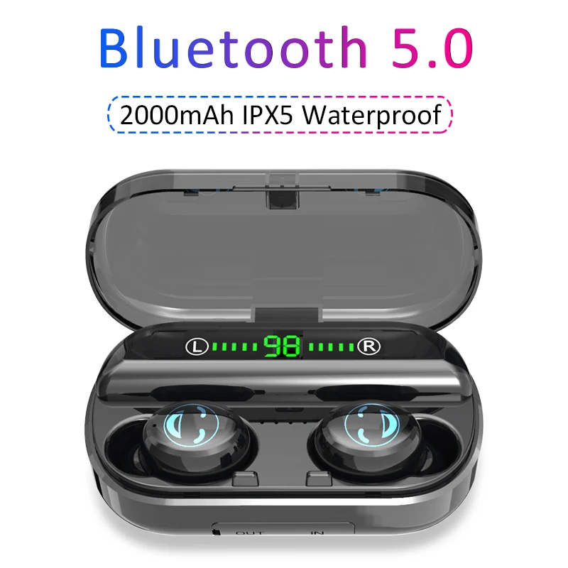 Беспроводные Bluetooth наушники 5,0 наушники спортивные мобильные наушники TWS проводом Bluetooth наушники стерео гарнитура с микрофоном для Apple