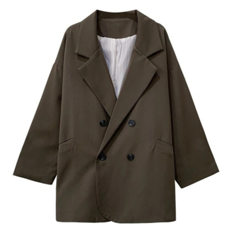 Пальто женское весенне-осеннее пиджак свободного покроя уличная одежда с