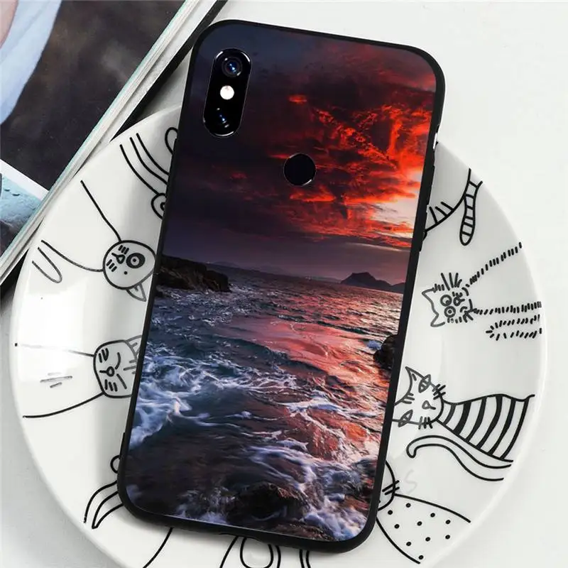 

Colorful Sea Beach beautiful ocean art Phone Case For Xiaomi Redmi note 7 8 9 t k30 max3 9 s 10 pro lite