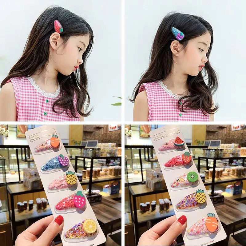 2 шт. детские заколки для волос в виде фруктов| |