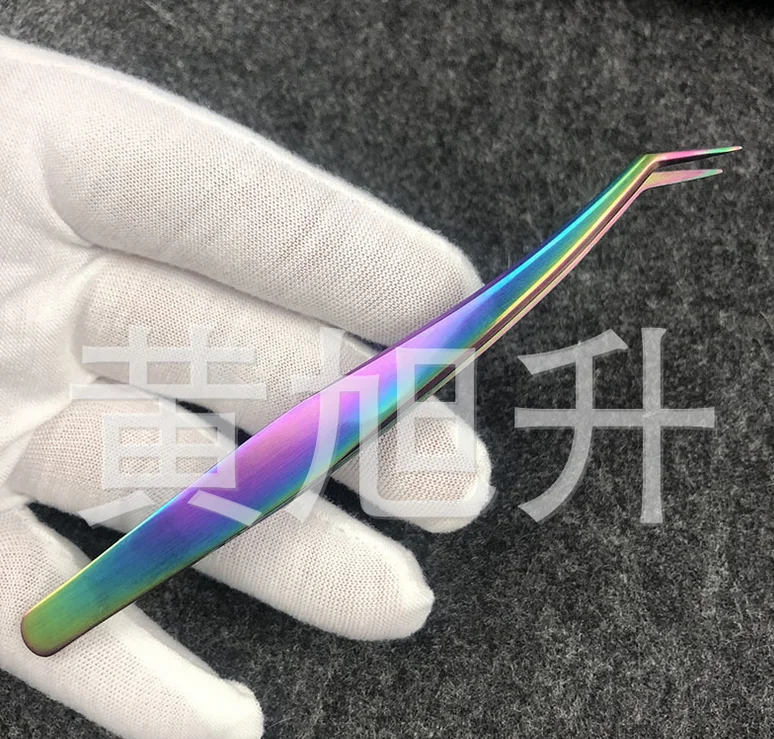 

200pcs Dolphin Tweezer Gold Feather Tweezer For Eyelash Extension general quality beauty