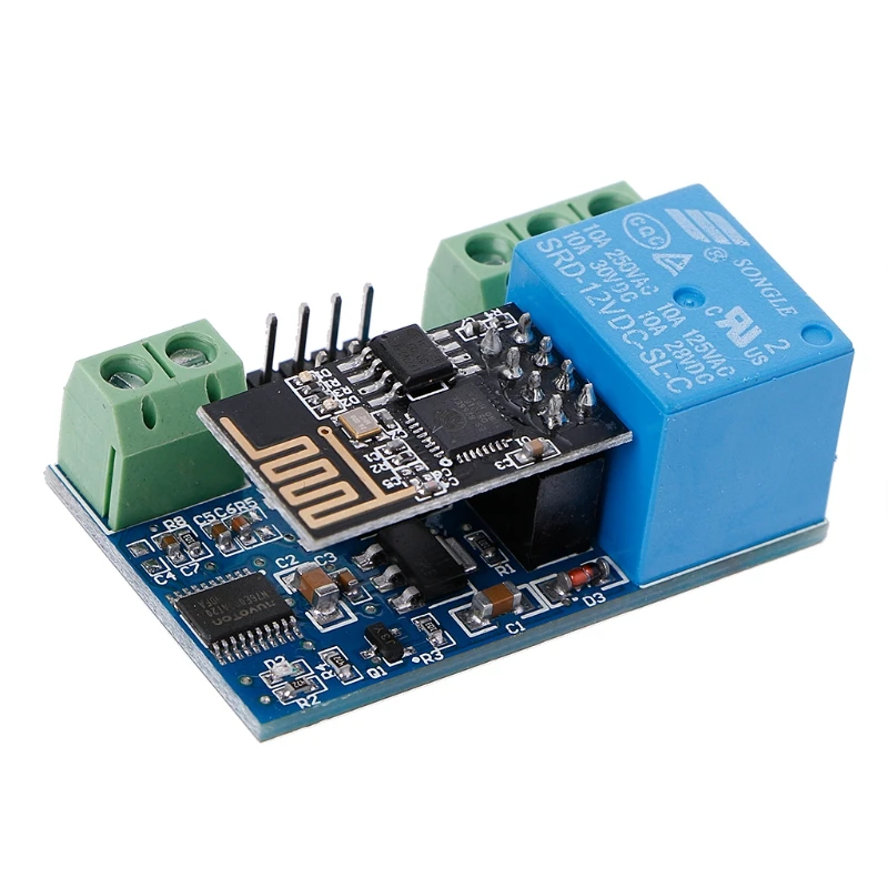 12V ESP8266 2-битное Wi-Fi реле IOT интеллектуальное домашнее мобильное приложение с