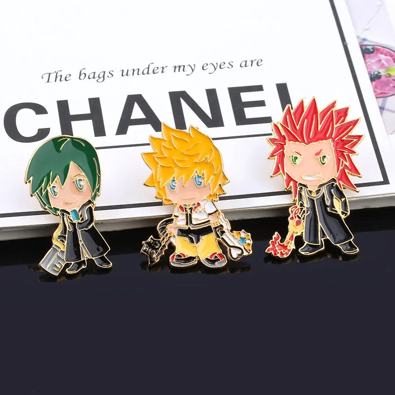 

Kingdom Hearts Enamel Pins Cartoon Anime Funny Metal Brooches for Lapel Pin Backpack Bags Badge Briefcase Jewelry I Want Gift