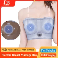 electric breast massage bra vibration chest massager wireless breast enhancement instrument breast heating stimulator usb