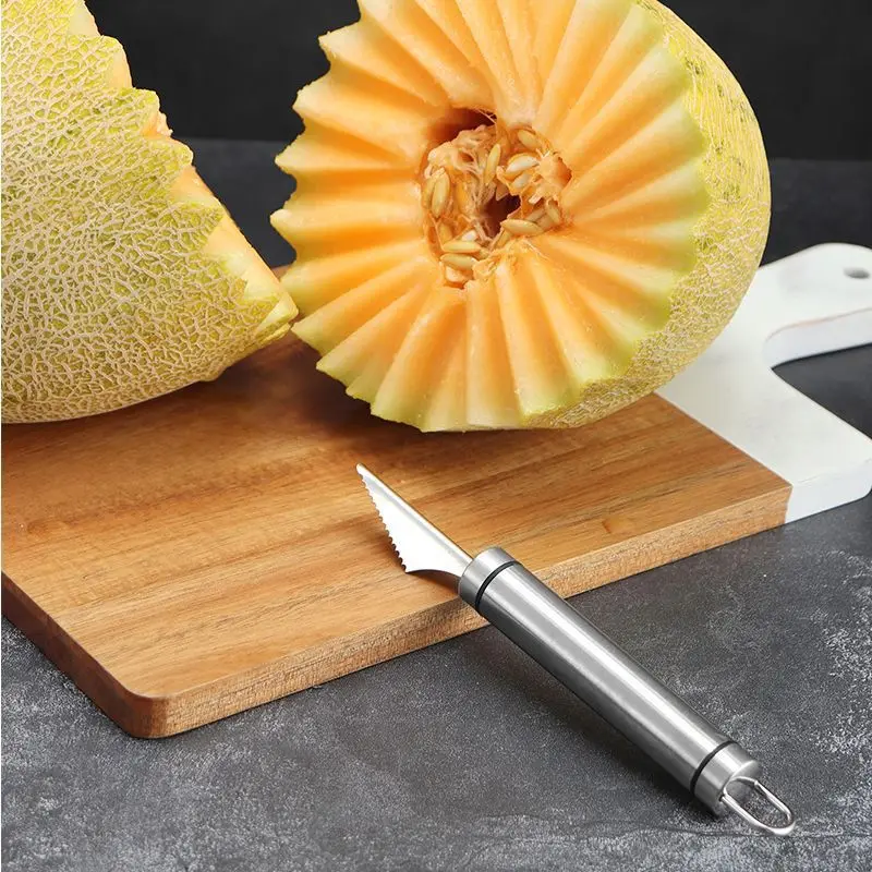 Нержавеющая сталь фрукты балерины Дыня Резьба ножи шаровой мини-экскаватор