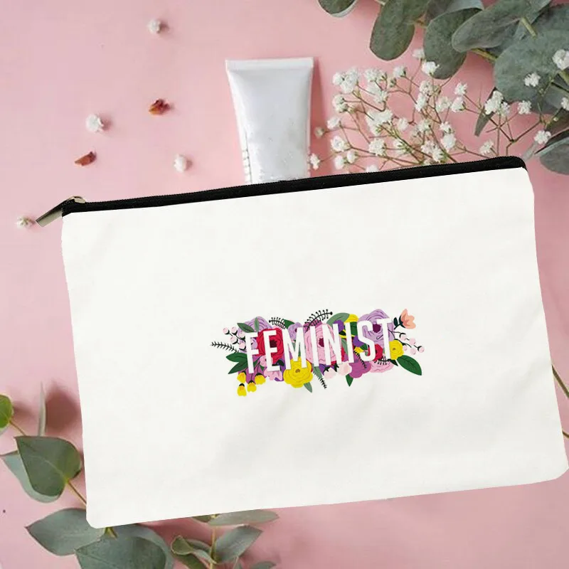 

Women Fem Flowers Printed Make up bag Fashion Women Cosmetics Organizer Bag for Travel Colorful Storage Bag for Lady Bag