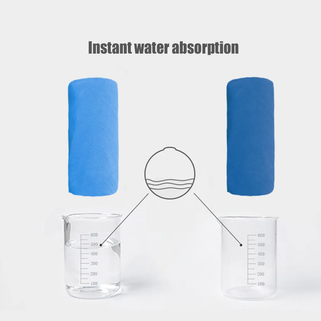 Полотенце сверхлегкое из микрофибры быстросохнущее для Походов Кемпинга | Спорт